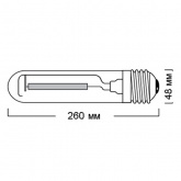 Лампа натриевая высокого давления Sylvania SHP-T 250W E40