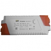 LED-драйвер ИЭК MG-40-600-01 E для LED светильников 36Вт ДВО 6565S и ДВО 6566S с серебристой рамкой