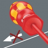 Изолированная отвертка Wera звездочка TORX TX5 x 80mm Kraftform Plus 167 i VDE 1000V