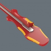 Изолированная отвертка Wera крест-шлиц PlusMinus PZ/S1 x 80mm зауженная 165 iSS PZ/S VDE 1000V