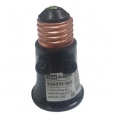 Патрон-розетка TDM карболитовый, Е27, черный,