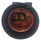 Патрон-розетка TDM карболитовый, Е27, черный,