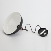 Светильник подвесной ЭРА PL2 BK/RC металл, E27, d300мм, шагрень черный/медь