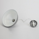 Светильник подвесной ЭРА PL2 GR/SN металл, E27, d300мм, шагрень серый/сатин никель