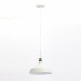 Светильник подвесной ЭРА PL2 WH/SN металл, E27, d300мм, шагрень белый/сатин никель