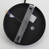 Светильник подвесной ЭРА PL3 BK/RC металл, E27, d245мм, шагрень черный/медь