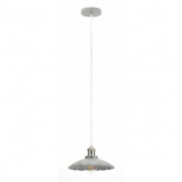 Светильник подвесной ЭРА PL3 GR/SN металл, E27, d245мм, шагрень серый/сатин никель