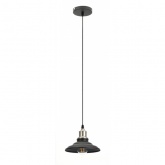 Светильник подвесной ЭРА PL4 BK/BN металл, E27, d203мм, шагрень черный/темный никель
