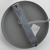 Светильник подвесной ЭРА PL4 GR/RC металл, E27, d203мм, шагрень серый/медь