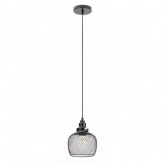 Светильник подвесной ЭРА PL8 BK металл, E27, d170мм, черный