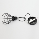 Светильник подвесной ЭРА PL10 BK металл, E27, d135мм, черный