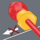 Изолированная крестовая отвертка PH0 x 80mm Wera Kraftform Comfort 1162 i PH VDE 1000V