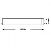 Люминесцентная линейная лампа Sylvania T8 F36W Grolux G13 для растений 1200mm