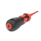 Отвертка диэлектрическая крестовая PH2 100мм с тонким жалом Слим, VDE 1000В КВТ