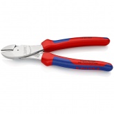 Кусачки боковые Knipex 200мм особой мощности хромированные с друхкомпонентными рукоятками