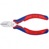 Кусачки боковые Knipex 110мм хромированные с двухкомпонентными рукоятками