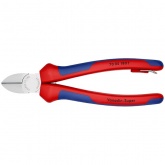 Кусачки боковые Knipex 180мм хромированные с двухкомпонентными рукоятками со страховочным кольцом
