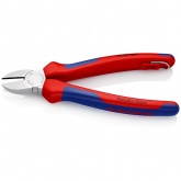 Кусачки боковые Knipex 180мм хромированные с двухкомпонентными рукоятками со страховочным кольцом