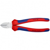 Кусачки боковые Knipex 180мм хромированные с двухкомпонентными рукоятками