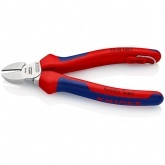 Кусачки боковые Knipex 160мм хромированные с двухкомпонентными рукоятками со страховочным кольцом