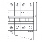 Автоматический выключатель ИЭК ВА47-29 1Р 16А 4,5кА характеристика С (автомат электрический)