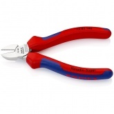 Кусачки боковые Knipex 140мм хромированные с двухкомпонентными рукоятками