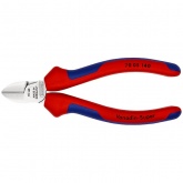 Кусачки боковые Knipex 140мм хромированные с двухкомпонентными рукоятками