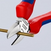 Кусачки боковые Knipex 140мм хромированные с двухкомпонентными рукоятками