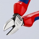 Кусачки боковые Knipex 140мм фосфатированные с двухкомпонентными рукоятками