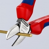 Кусачки боковые Knipex 140мм фосфатированные с двухкомпонентными рукоятками