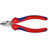 Кусачки боковые Knipex 140мм фосфатированные с двухкомпонентными рукоятками