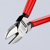 Кусачки боковые Knipex 140мм фосфатированные с однокомпонентными рукоятками