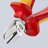 Кусачки диэлектрические Knipex 140мм двухкомпонентные ручки VDE 1000V