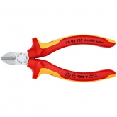 Кусачки диэлектрические Knipex 125мм двухкомпонентные ручки VDE 1000V