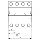 Автоматический выключатель ВА 47-60 1Р 25А 6 кА характеристика С ИЭК (автомат электрический)