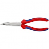 Длинногубцы Knipex механика 200мм изогнутые хромированные с двухкомпонентными рукоятками