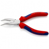 Длинногубцы Knipex изогнутые с режущими кромками 160мм хромированные
