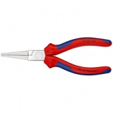 Круглогубцы прямые Knipex 140мм хромированные с двухкомпонентными рукоятками
