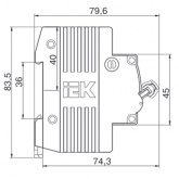 Автоматический выключатель ИЭК ВА 47-100 3Р100А 10 кА характеристика С (автомат электрический)
