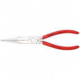 Длинногубцы Knipex прямые с режущими кромками 200мм хромированные с однокомпонентными рукоятками