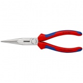 Длинногубцы Knipex прямые с режущими кромками 200мм фосфатированные с двухкомпонентными рукоятками