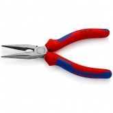 Длинногубцы Knipex прямые с режущими кромками 160мм фосфатированные с двухкомпонентными рукоятками