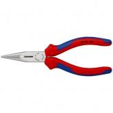 Длинногубцы Knipex прямые с режущими кромками 160мм фосфатированные с двухкомпонентными рукоятками