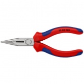 Длинногубцы Knipex прямые с режущими кромками 140мм фосфатированные с двухкомпонентными рукоятками