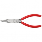 Длинногубцы Knipex прямые с режущими кромками 160мм фосфатированные с однокомпонентными рукоятками
