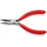 Длинногубцы Knipex прямые с режущими кромками 125мм фосфатированные с однокомпонентными рукоятками