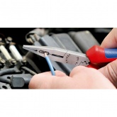 Длинногубцы Knipex 160мм для монтажа проводов фосфатированные с функцией снятия изоляции