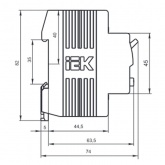 УЗО ИЭК ВД1-63 4Р 40А 100мА тип AC (ВДТ)