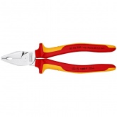 Пассатижи Knipex усиленные 200мм с изолированными двухкомпонентными рукоятками VDE 1000V