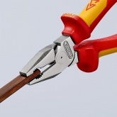 Пассатижи Knipex усиленные 180мм с изолированными двухкомпонентными рукоятками VDE 1000V